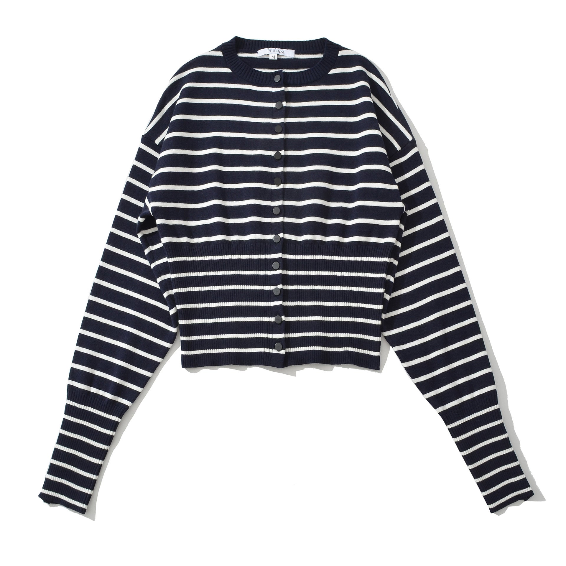 Gilet rayé noir et blanc dynamique et énergique