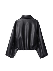 Veste en cuir tendance et stylée