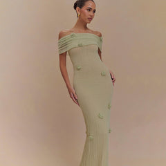 Floral Off-Shoulder Maxi Dress