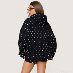 Daytime Polka Dot Hooded Set