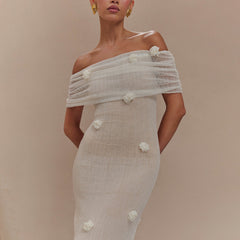 Floral Off-Shoulder Maxi Dress