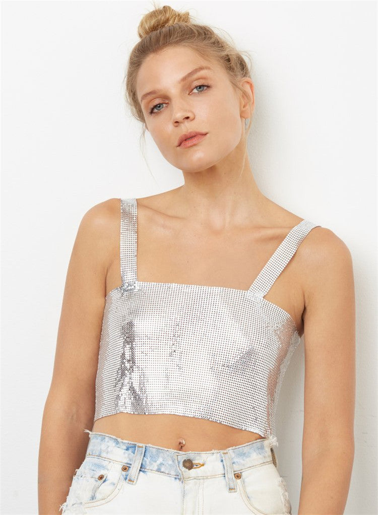 Débardeur à sequins indispensable pour faire la fête