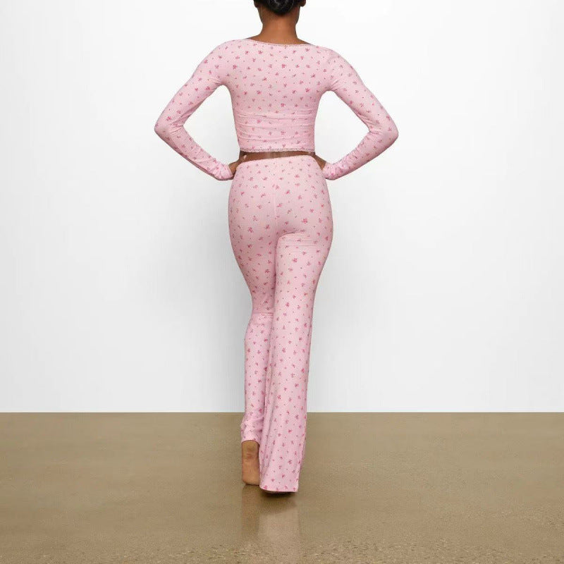 Cozy Comfortable Pajama Flare Pants