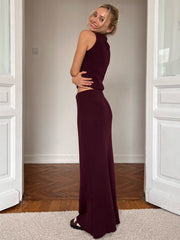 Ensemble deux pièces en maille d'automne 