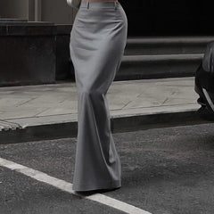 Chic Grey Mermaid Skirt