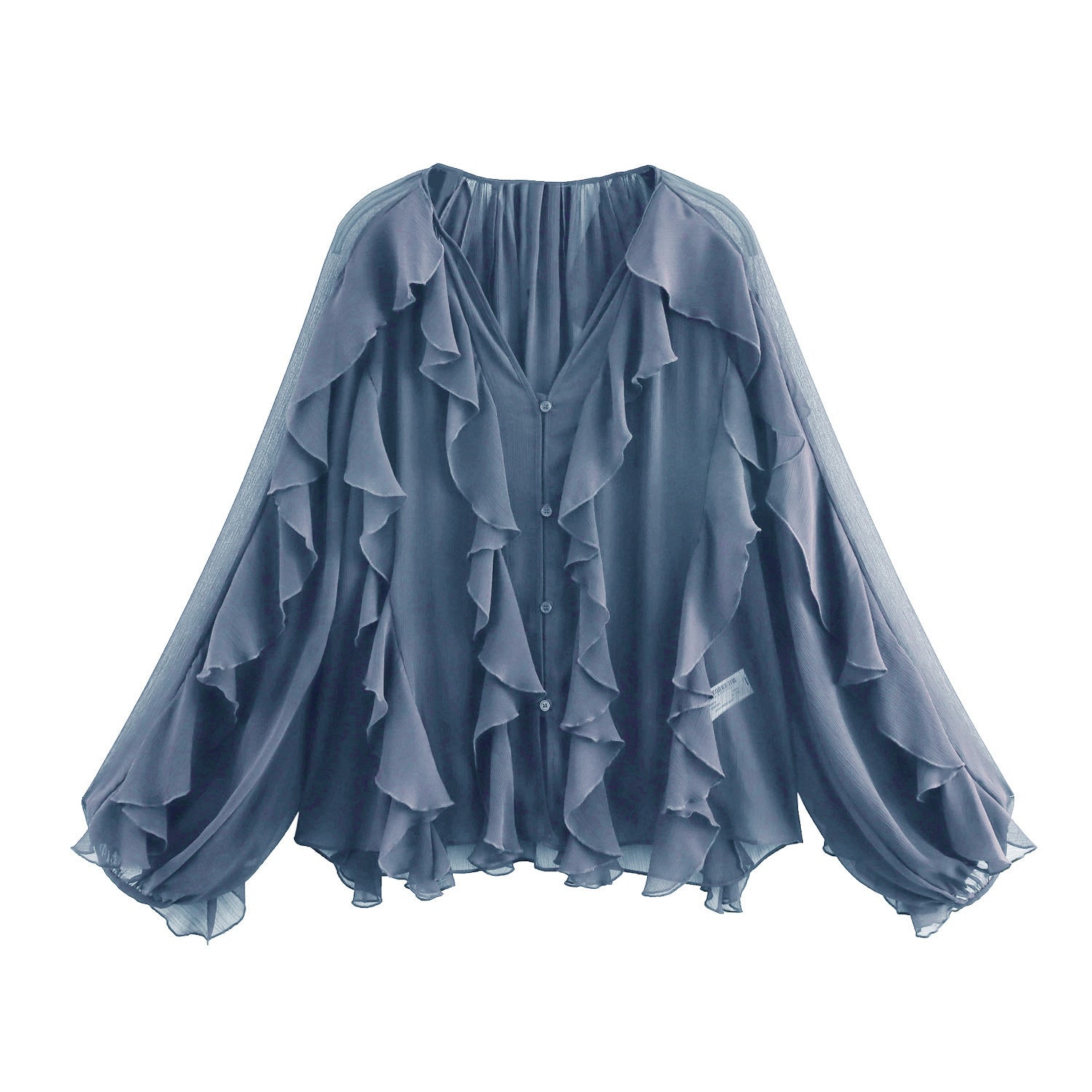 Leisure Style Ruffle Blouse