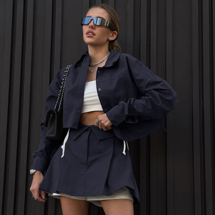 Urban Dark Blue Two Piece Set