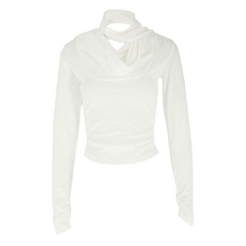 Stylish Individualistic Wrap Neck Top