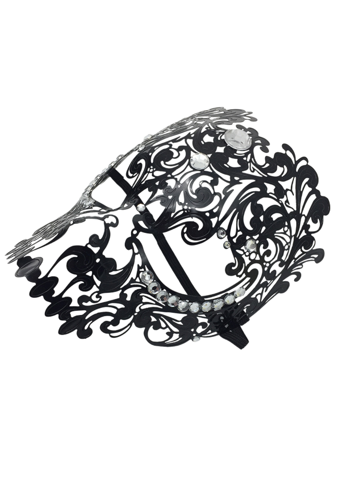 Rhinestone Metallic Mask