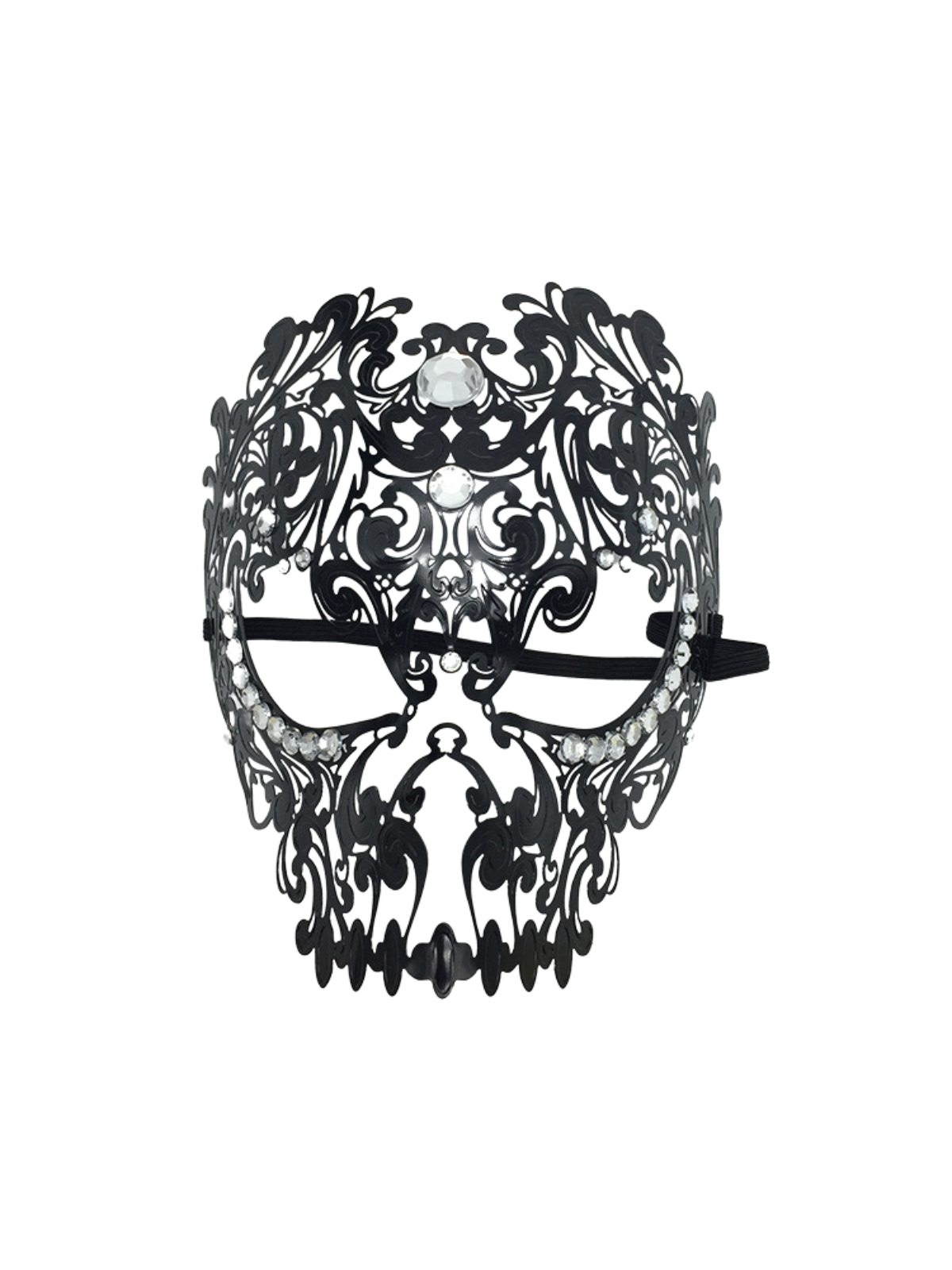 Rhinestone Metallic Mask