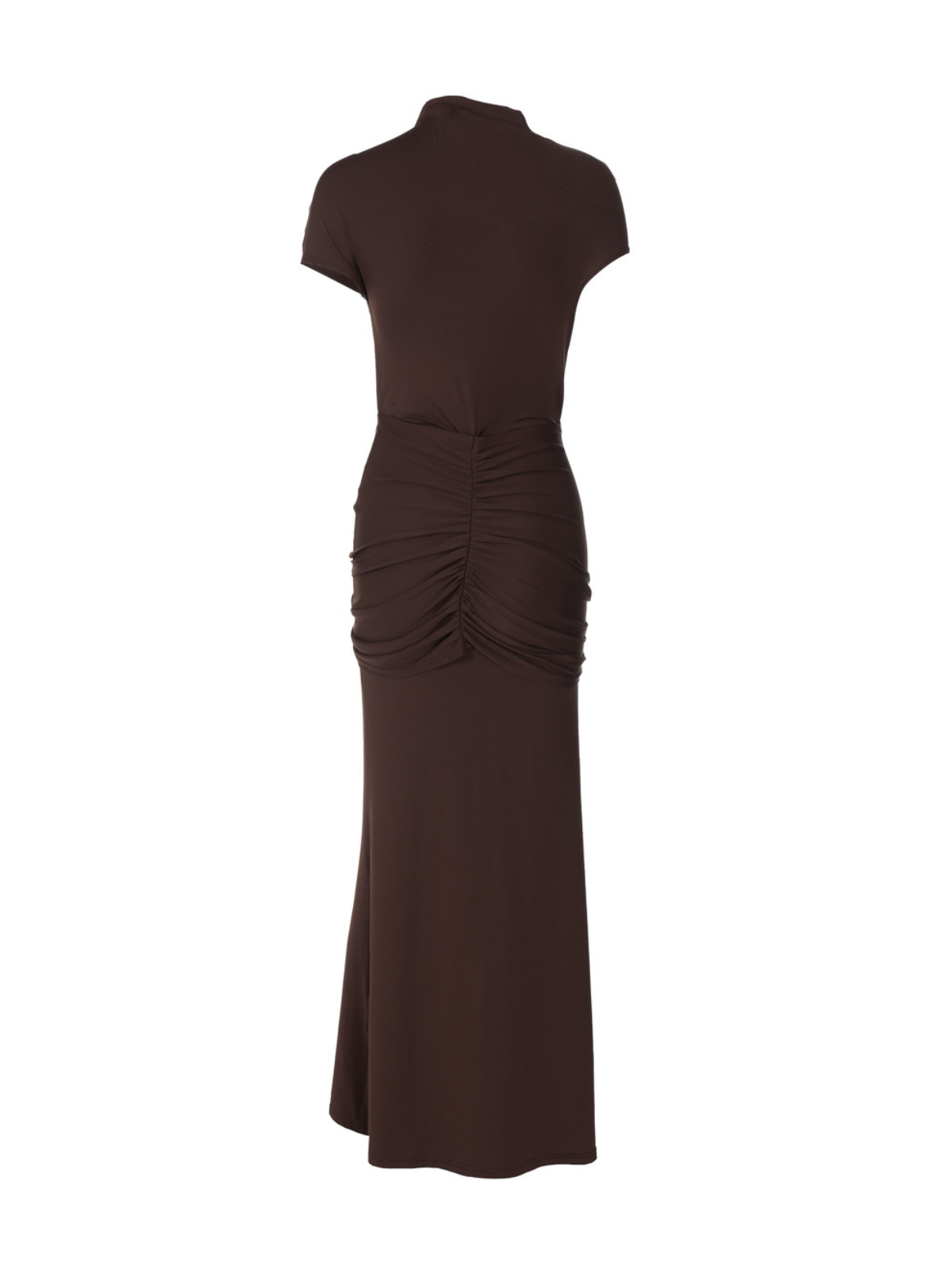 Robe maxi torsadée à découpes 