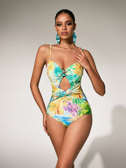 Starfish Printed Swimwear Two Piece Set