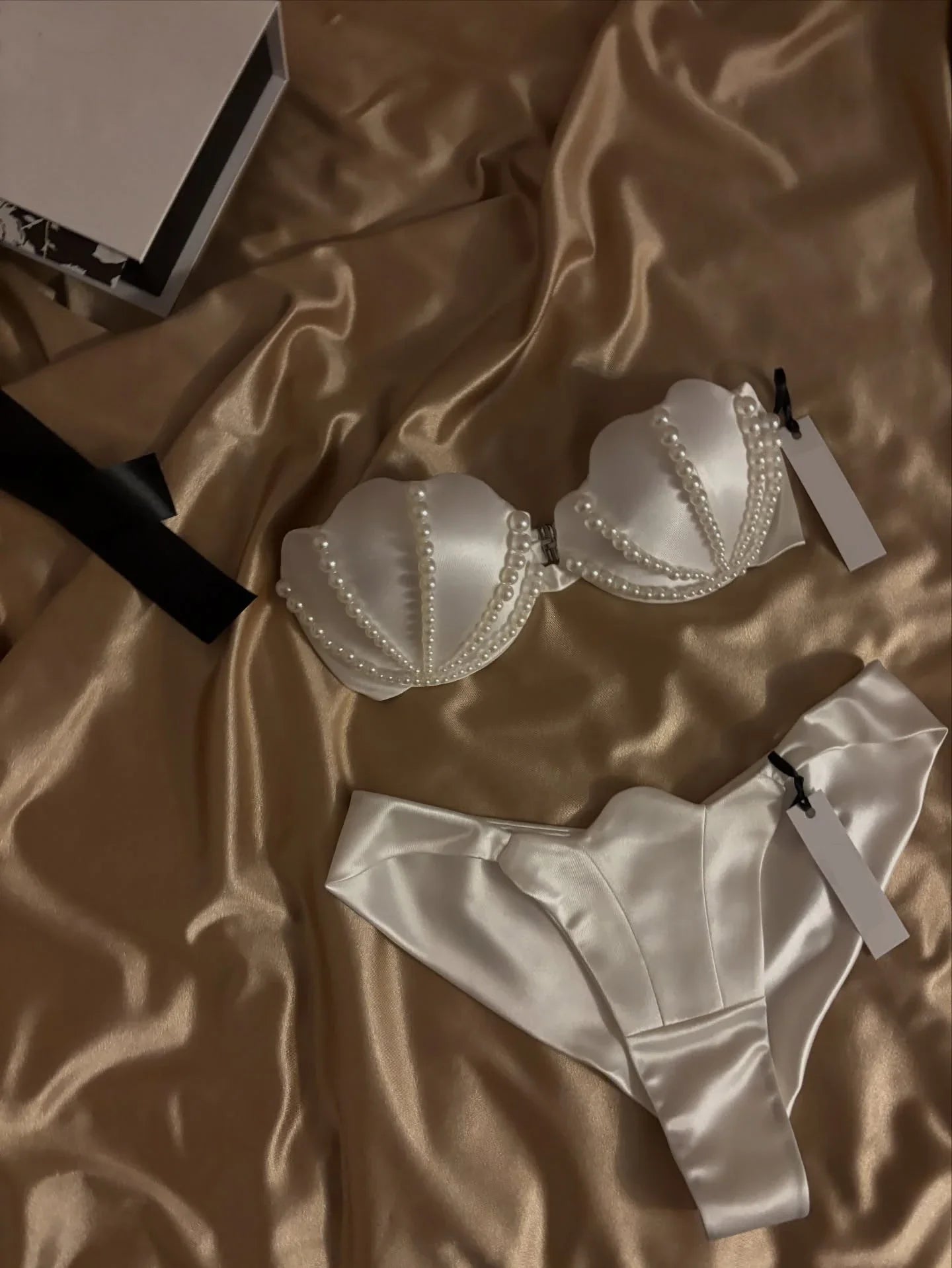 Pearl Bikini Bikini Set High Leg Bathing Suitwear Resort Wear Halter Biquini