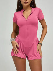 Zip Front Rompers