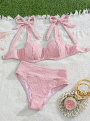S - XL V Shaped Underwired Bikini Two-pieces Bikini Set