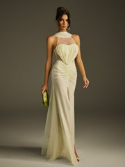 Sleeveless Cutout Split Maxi Dress