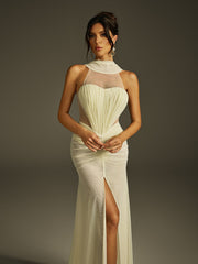 Sleeveless Cutout Split Maxi Dress