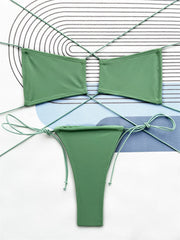 Halter Extreme Mini Micro Thong Bikini Two-pieces Bikini Set