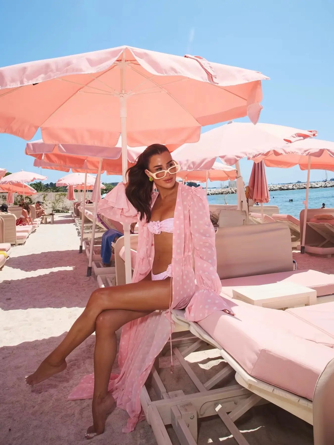 Bikini with Coverup Swimwear High Leg Two Piece Bathing Suitwear Biquini