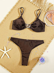 Wrinkled Bikini Two-pieces Bikini Set