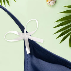 Solid Color Bikini Sets Bandage Swimwear Bikinis Triangle Bathing Swimming Suit Low Waist Biquini