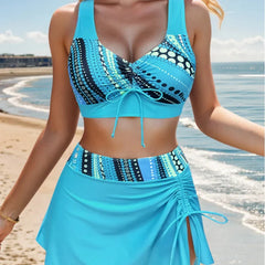 Beachwear Cross Back Bikini Set for Slimming Two Piece Swimsuit with High Cut Bottoms Sale