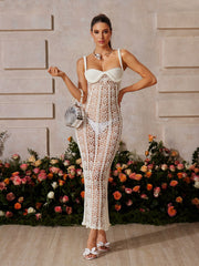 Spaghetti Knitted Midi Dress