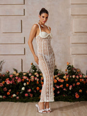 Spaghetti Knitted Midi Dress