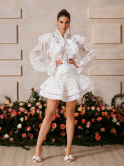 Ruffle Heart Skirt Set