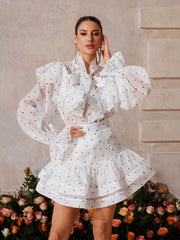 Ruffle Heart Skirt Set