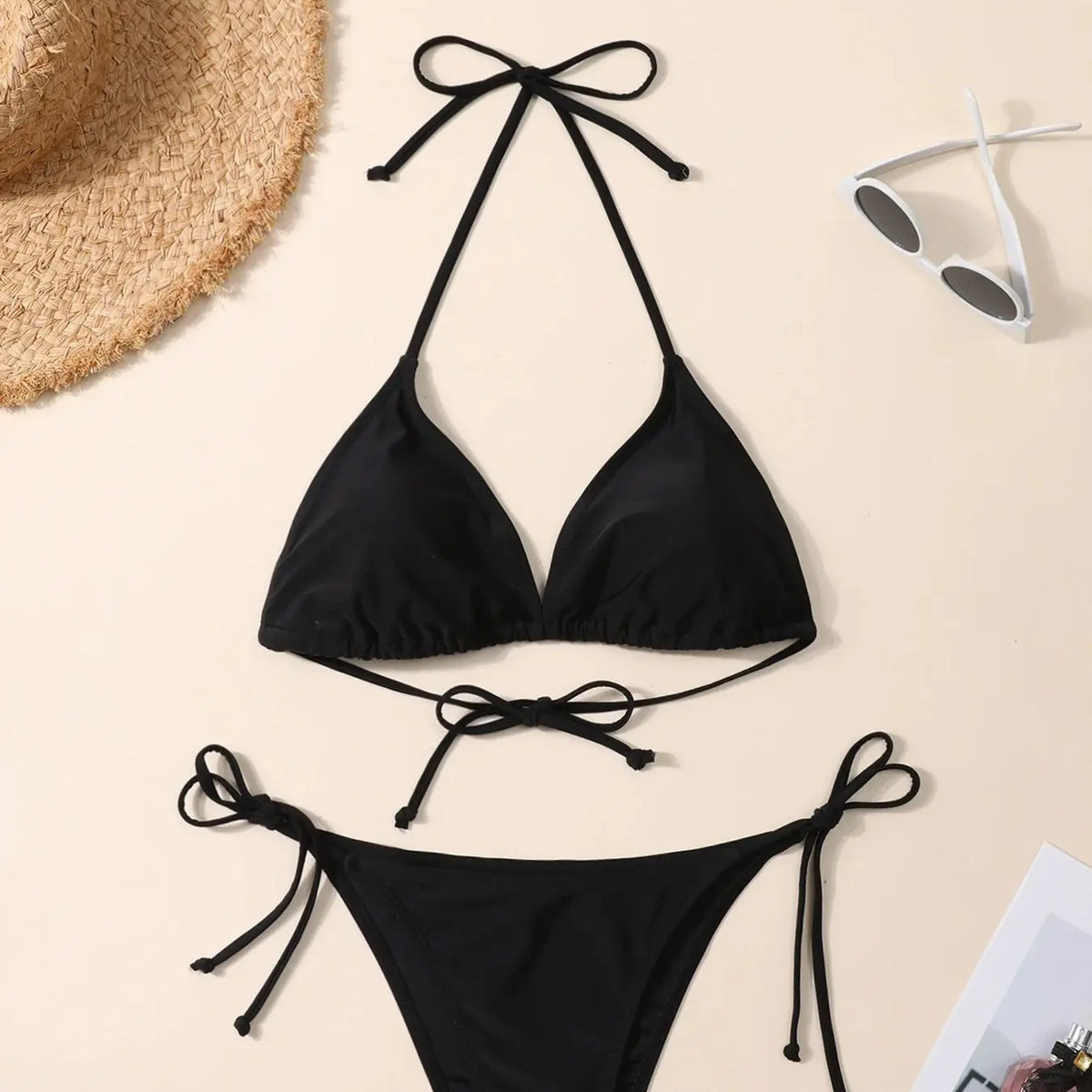 High-End Feel Separate Pieces Swimsuit Bikini Pure Desire Style Internet Celebrity Same Style Suitable