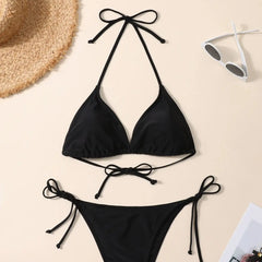 High-End Feel Separate Pieces Swimsuit Bikini Pure Desire Style Internet Celebrity Same Style Suitable