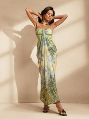 Spaghetti Floral Maxi Dress