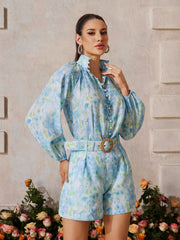 Floral Printed Shorts Set