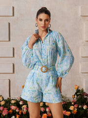 Floral Printed Shorts Set