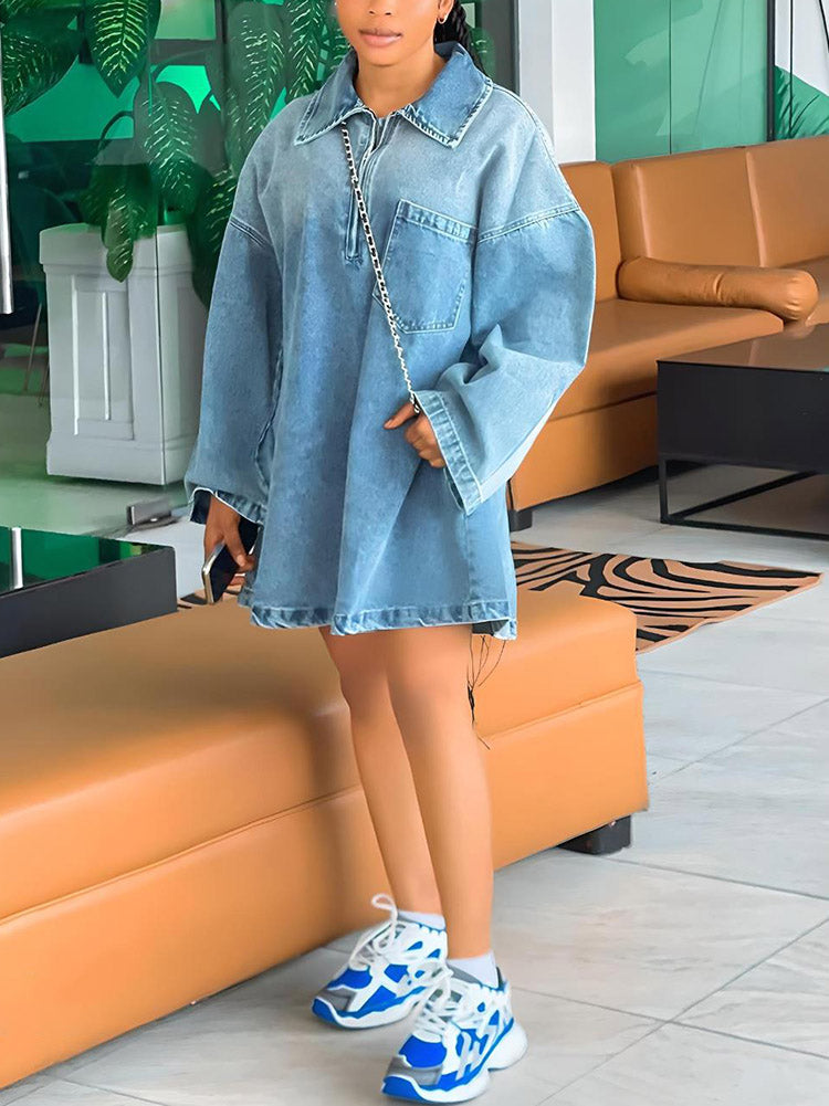 Denim Loose Dresses