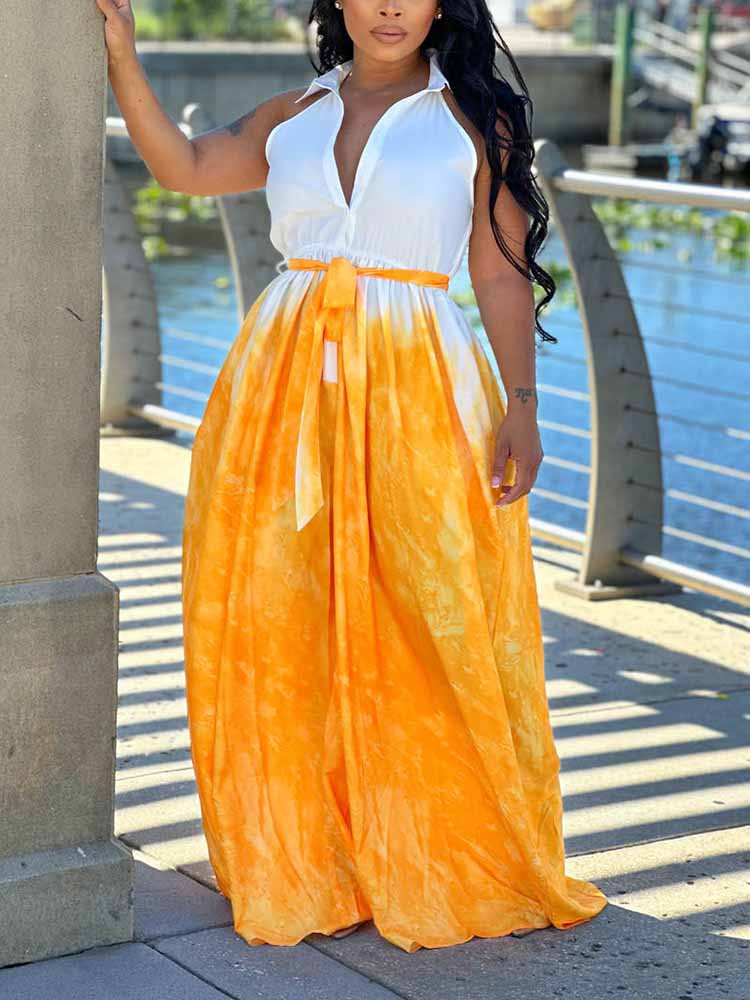 Sleeveless Ombre Jumpsuits