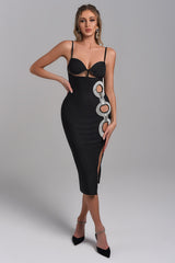 Diamonate Midi Bandage Dress