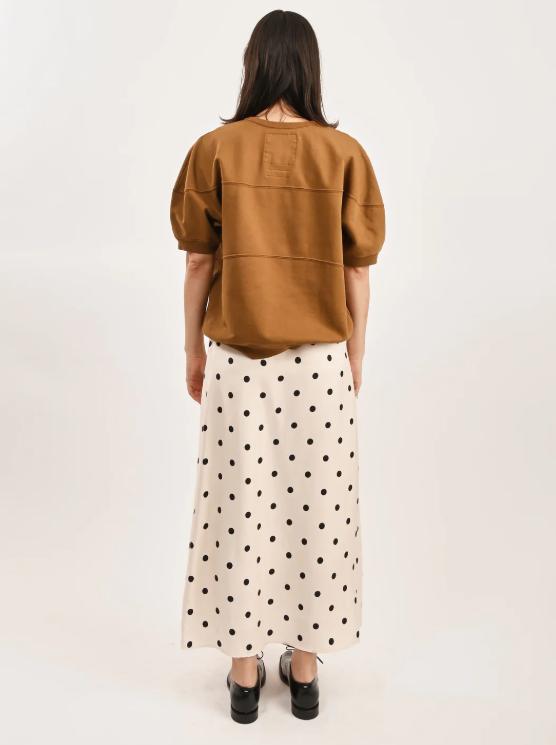 Jupe à pois vintage élégante 