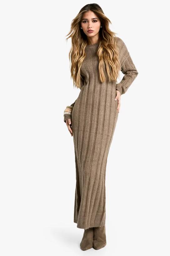 Comfortable Warmth Loose Knit Dress