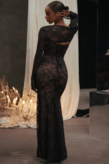 Out Party Elegant Timeless Lace Maxi Dress