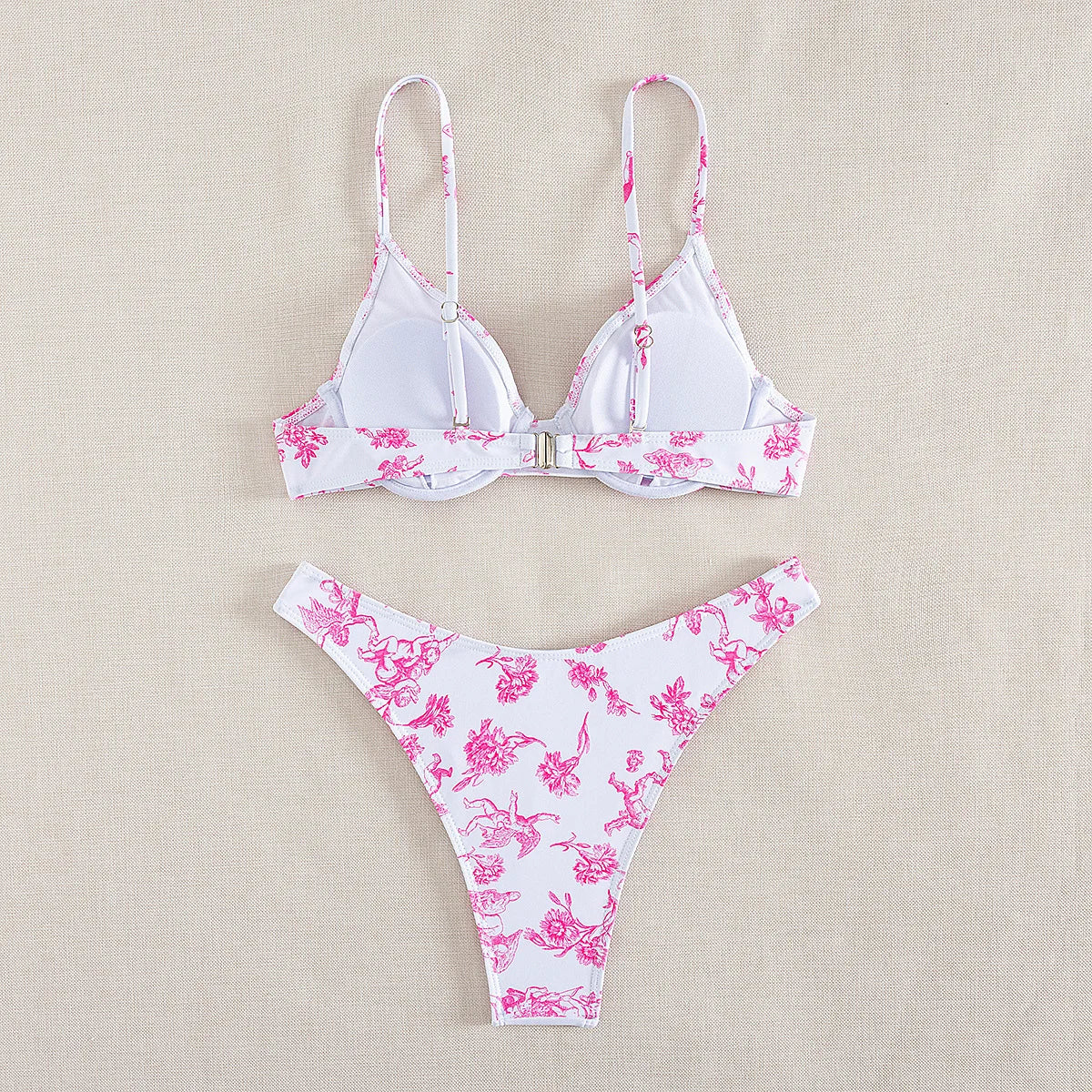 print bikinis Sets two pieces underwire swimsuit bikini Swimsuit Biquini conjunto de bikini tankini