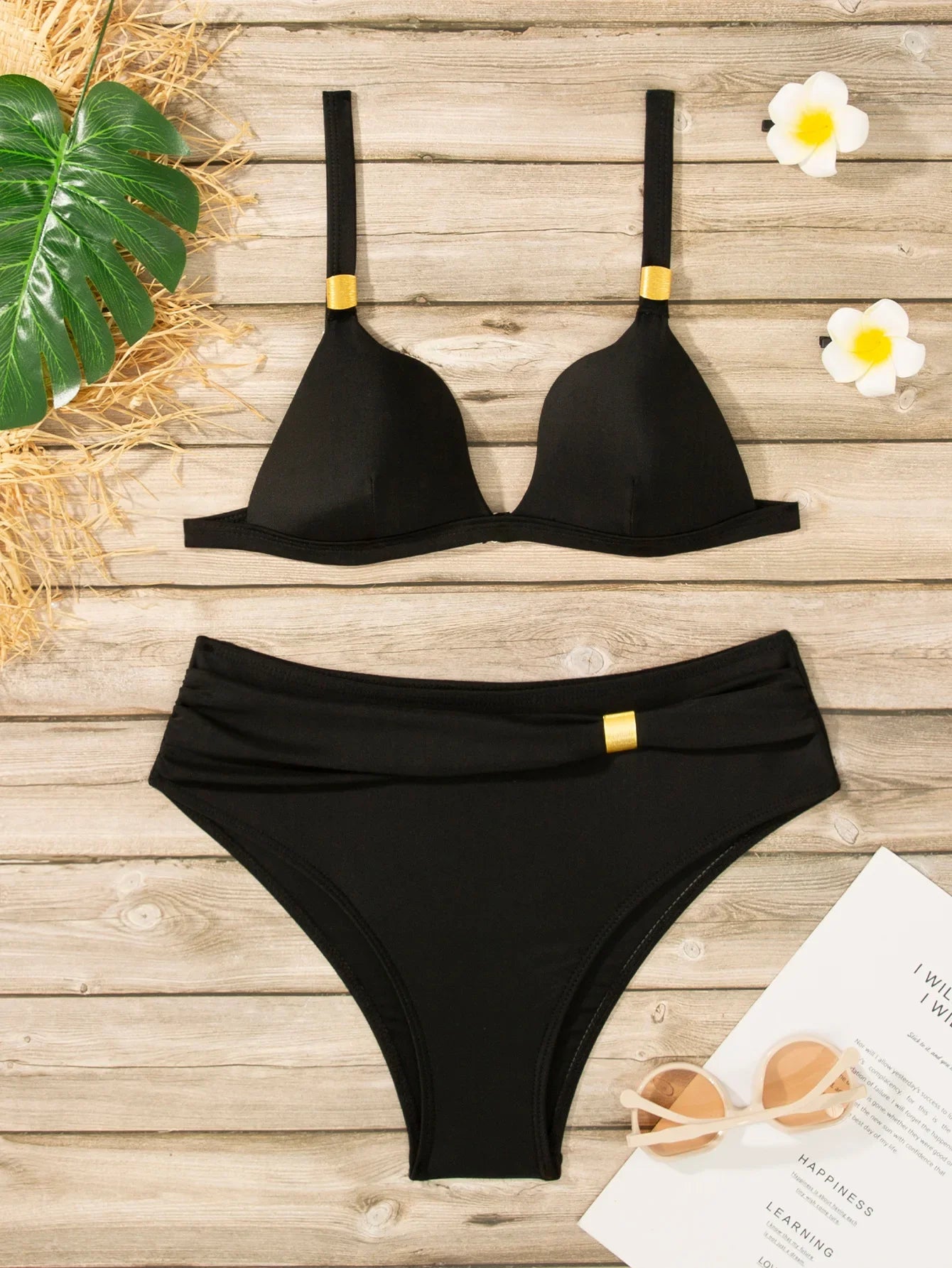 bikinis Sets two pieces solid swimsuit bathingwear Biquini conjunto de bikini tankini biquini