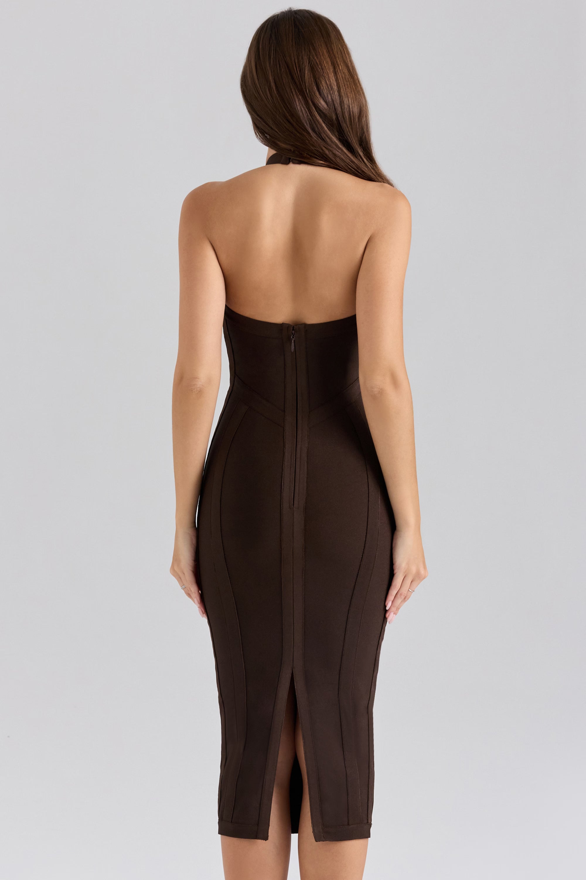 Robe bandage mi-longue