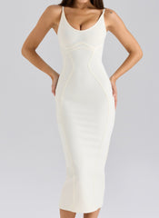 Strap Midi Bandage Dress