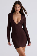 Long Sleeve Bandage Mini Dress
