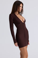 Long Sleeve Bandage Mini Dress