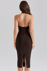 Robe bandage midi dos nu